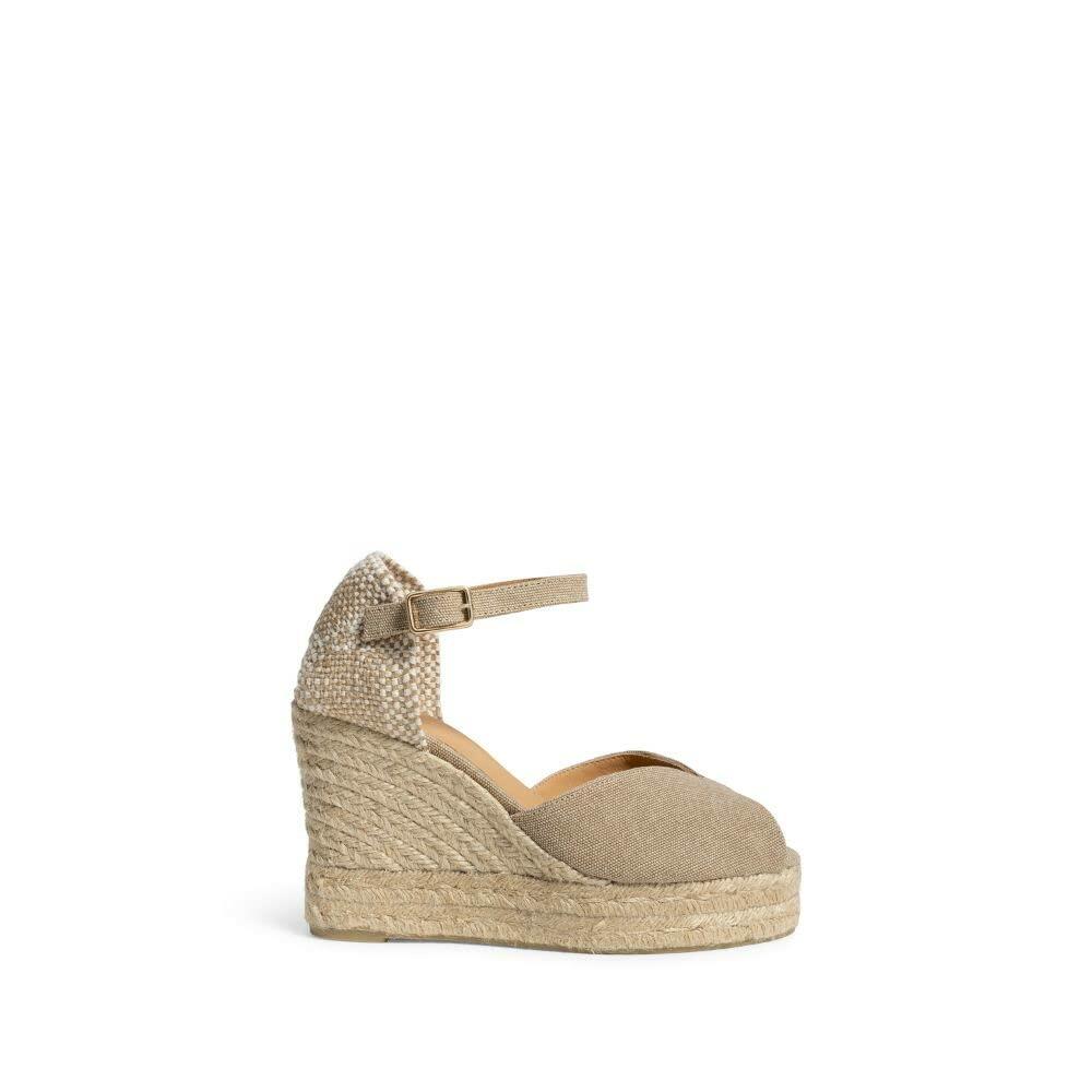 CASTANER Bianca 80 mm Wedge Espadrille Sand 39 (US Women's 8) M