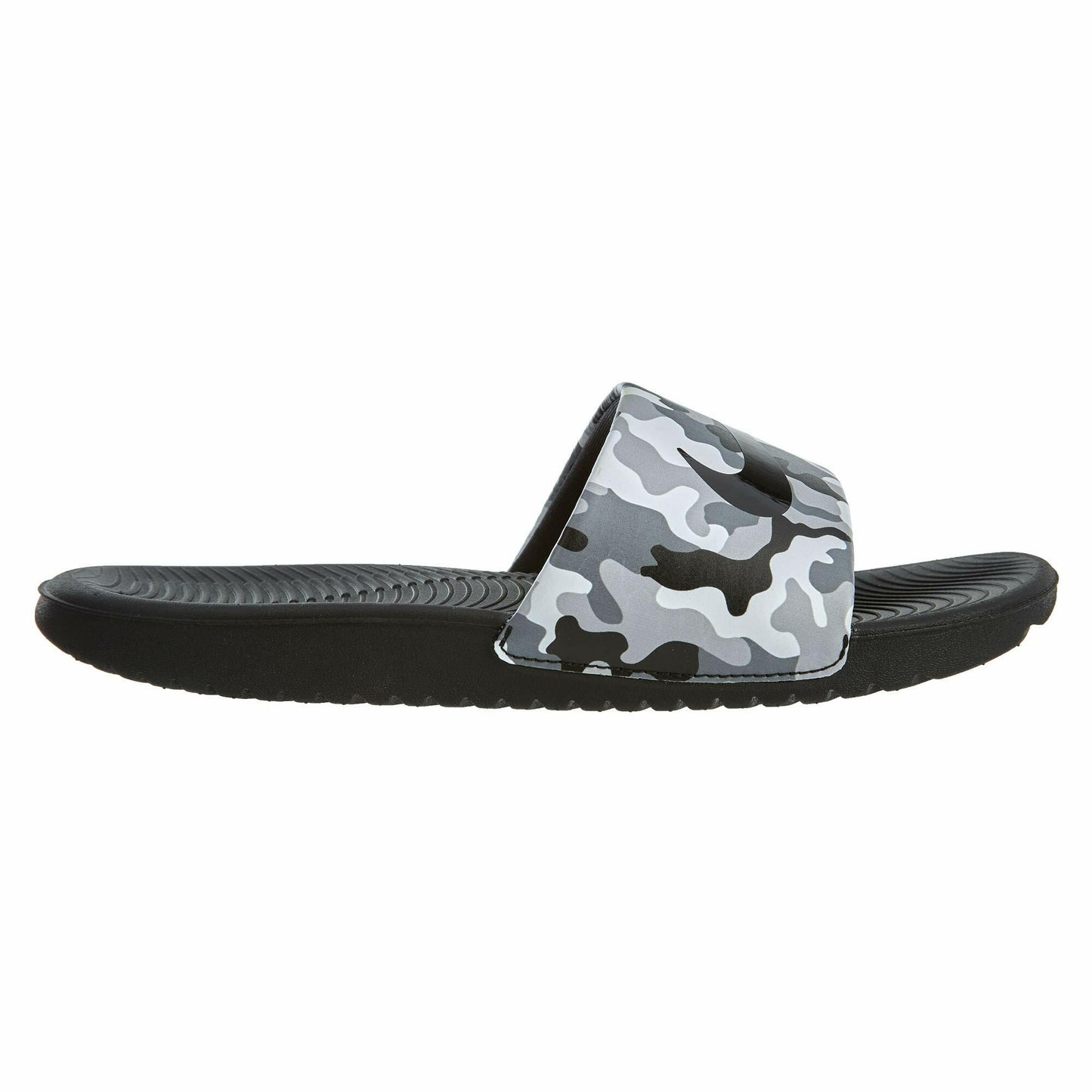 Nike Kawa Slide Print (Little Kid/Big Kid) Wolf Grey/Black/Cool Grey/White 3 Little Kid M