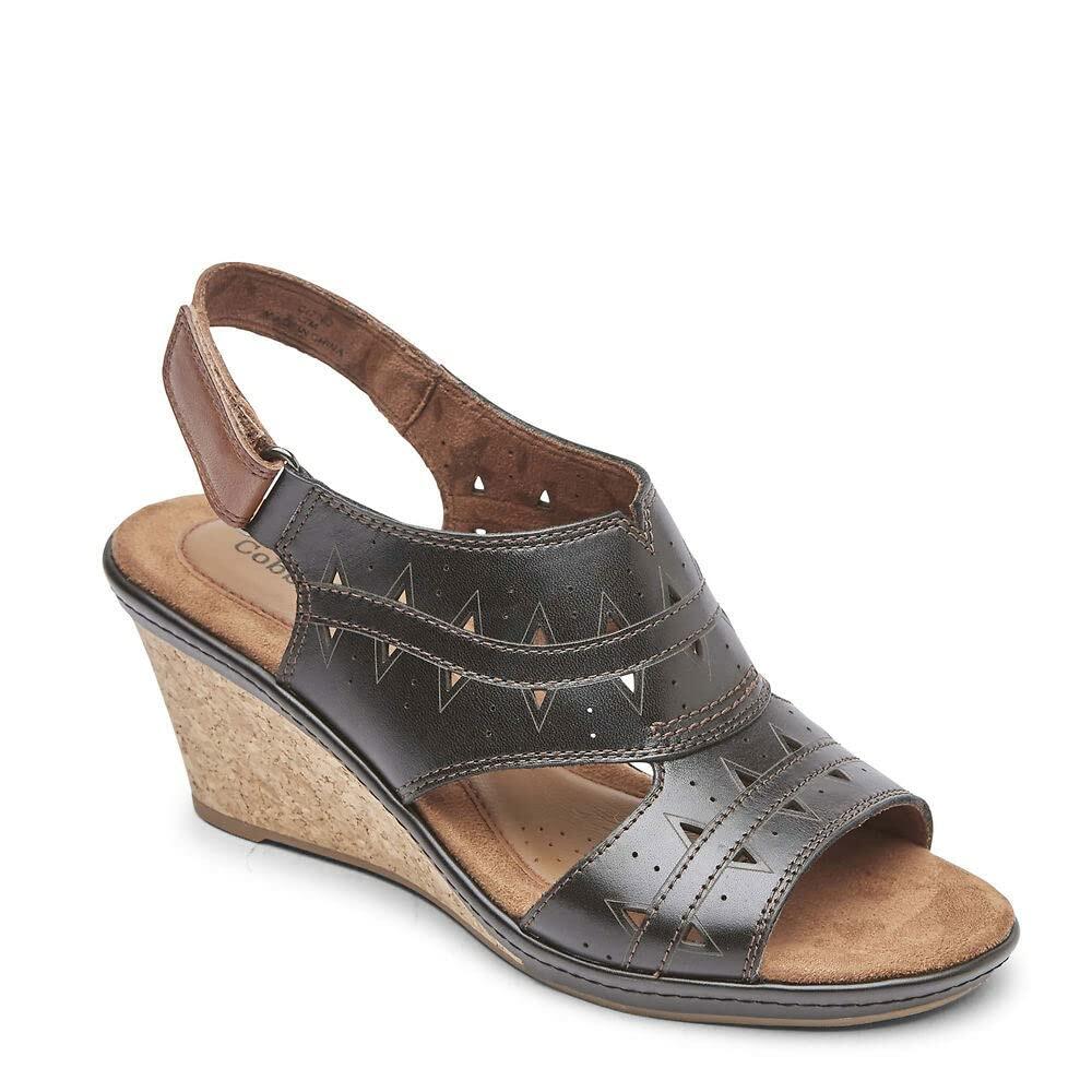 Cobb Hill Janna Perf Sling Black 7 D - Wide