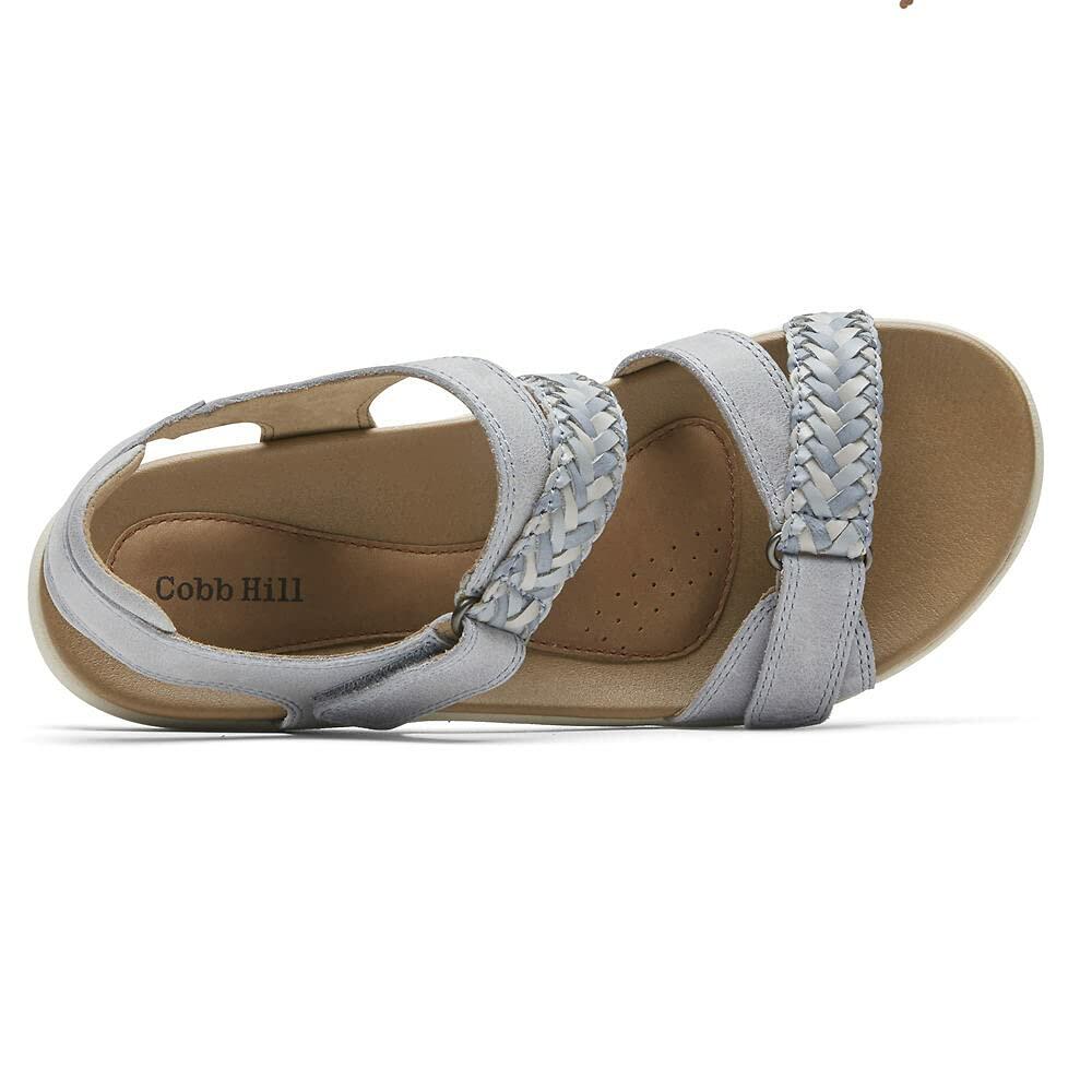 Cobb Hill Rubey Braid Strap Blue Multi 7 A - Narrow