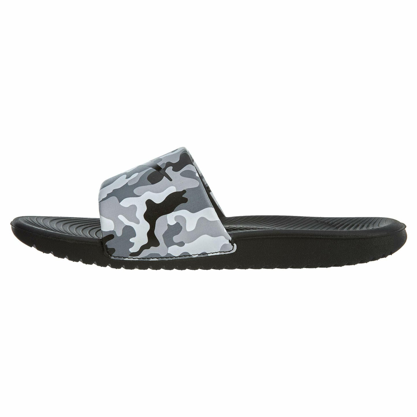 Nike Kawa Slide Print (Little Kid/Big Kid) Wolf Grey/Black/Cool Grey/White 3 Little Kid M