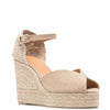 CASTANER Bianca 80 mm Wedge Espadrille Sand 39 (US Women's 8) M