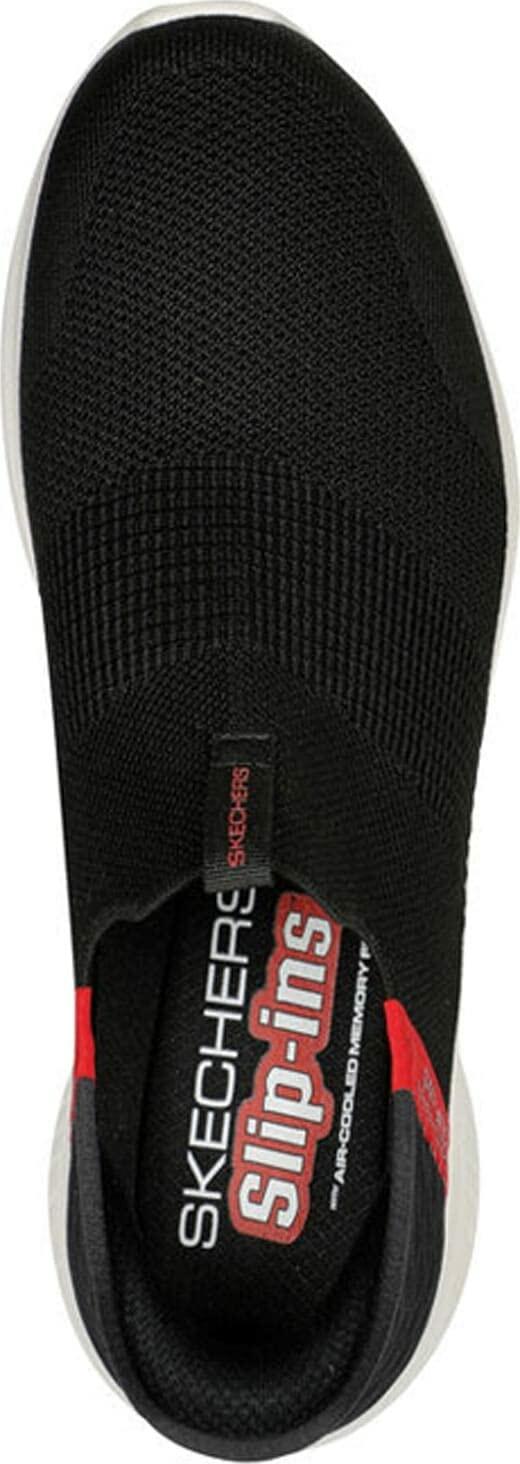 Skechers Men's, Slip-ins: Ultra Flex 3.0 - Viewpoint Sneaker - Wide Width Black/RED 10.5 W