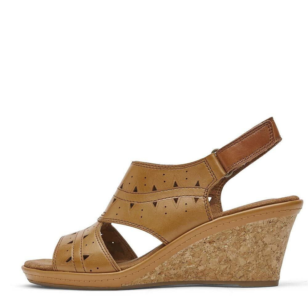 Cobb Hill Janna Perf Sling Tan 9 D - Wide