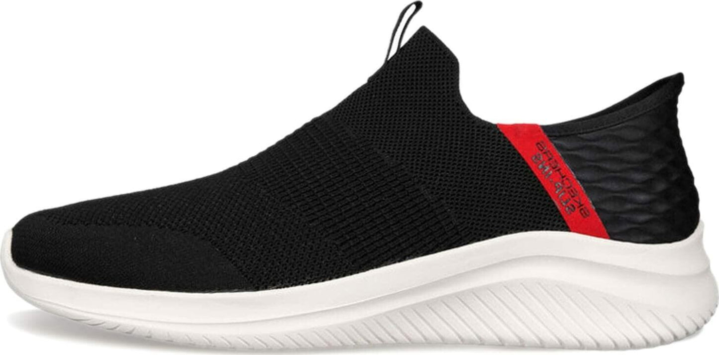 Skechers Men's, Slip-ins: Ultra Flex 3.0 - Viewpoint Sneaker - Wide Width Black/RED 10.5 W