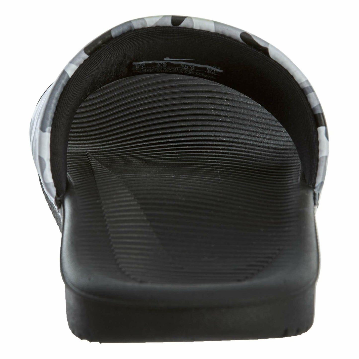 Nike Kawa Slide Print (Little Kid/Big Kid) Wolf Grey/Black/Cool Grey/White 3 Little Kid M
