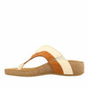 Taos Footwear Women's Sun Queen Cognac/Off White Sandal 8-8.5 M US
