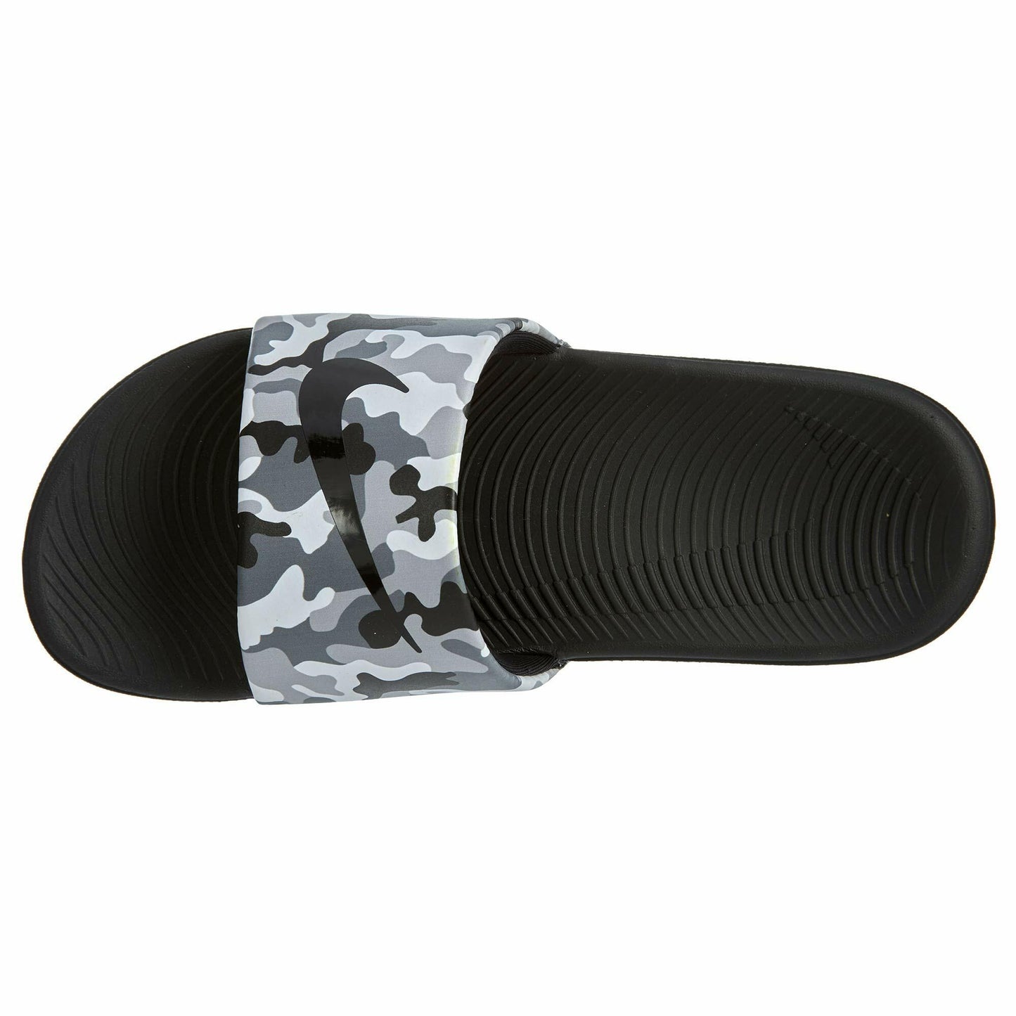 Nike Kawa Slide Print (Little Kid/Big Kid) Wolf Grey/Black/Cool Grey/White 3 Little Kid M