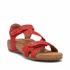 Taos Footwear Women's Trulie True Red Sandal 11-11.5 (M) US