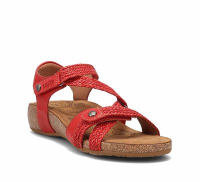 Taos Footwear Women's Trulie True Red Sandal 11-11.5 (M) US