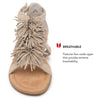 Minnetonka Eloise - Strap Sandals for Toddlers Crafted with Faux Suede Upper, Fabric Lining, Ankle Strap Closure, Cushioned Footbed, and Rubber Outsole, M-12
