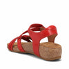 Taos Footwear Women's Trulie True Red Sandal 11-11.5 (M) US