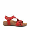 Taos Footwear Women's Trulie True Red Sandal 11-11.5 (M) US