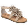 Minnetonka Eloise - Strap Sandals for Toddlers Crafted with Faux Suede Upper, Fabric Lining, Ankle Strap Closure, Cushioned Footbed, and Rubber Outsole, M-12