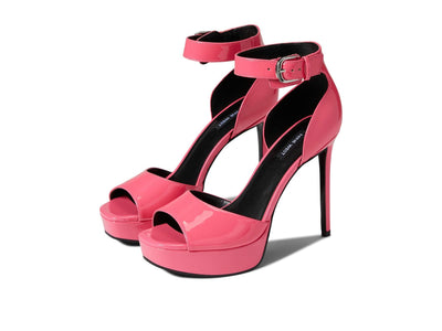 Nine West Debby 3 Neon Pink Patent 9.5 M