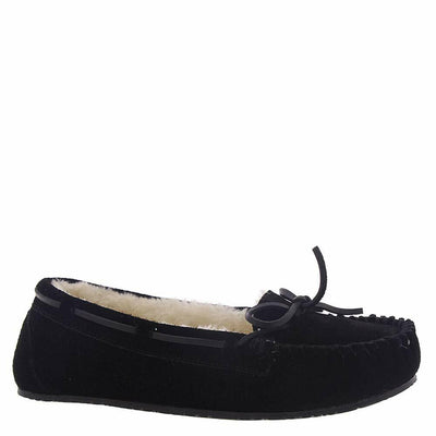 Minnetonka Lodge Trapper Womens Slipper 7 E US BlackNatural