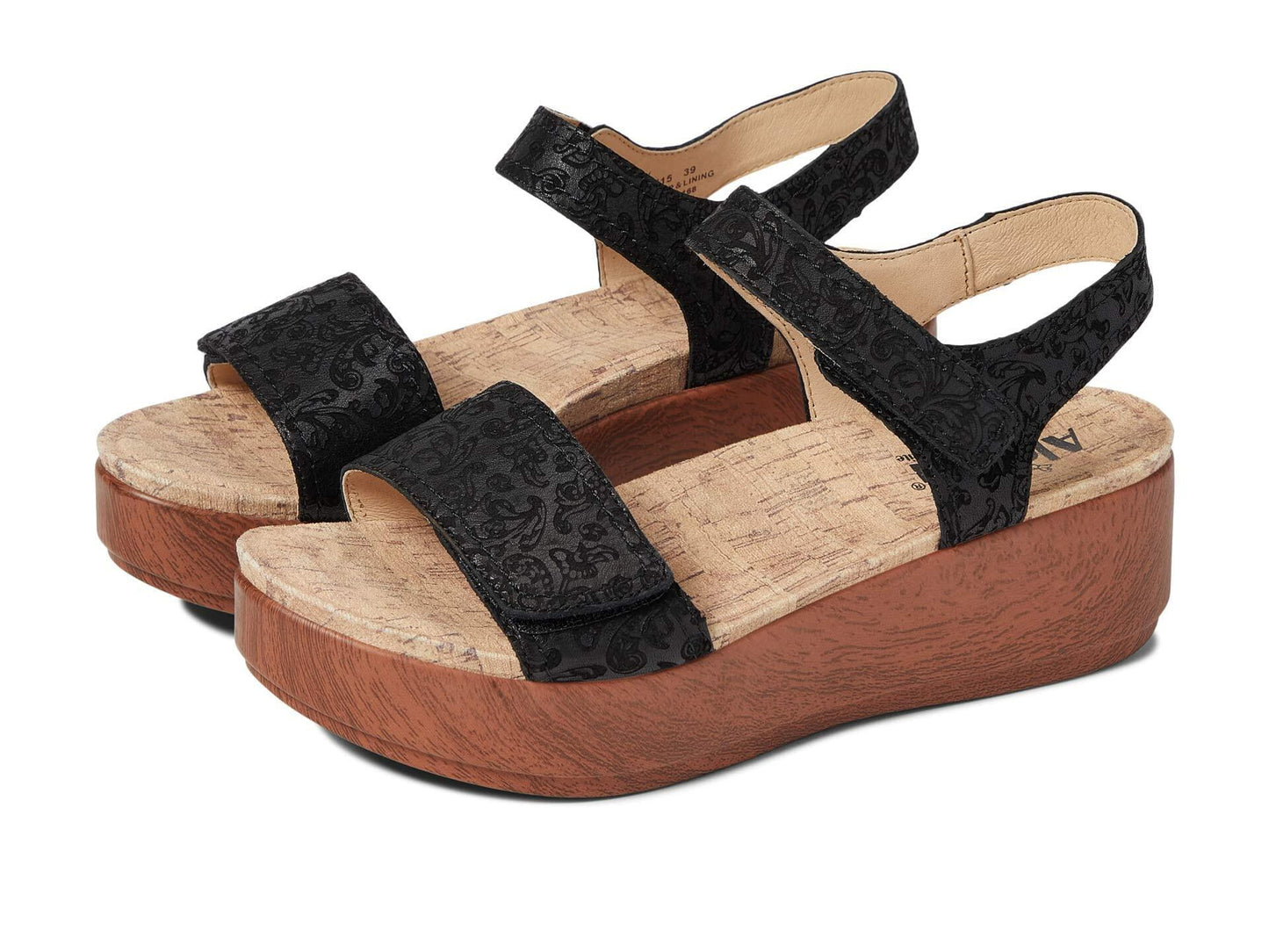 Alegria Women's Tamsyn Ivalace Leather Platform Wedge Sandal 7-7.5 M US
