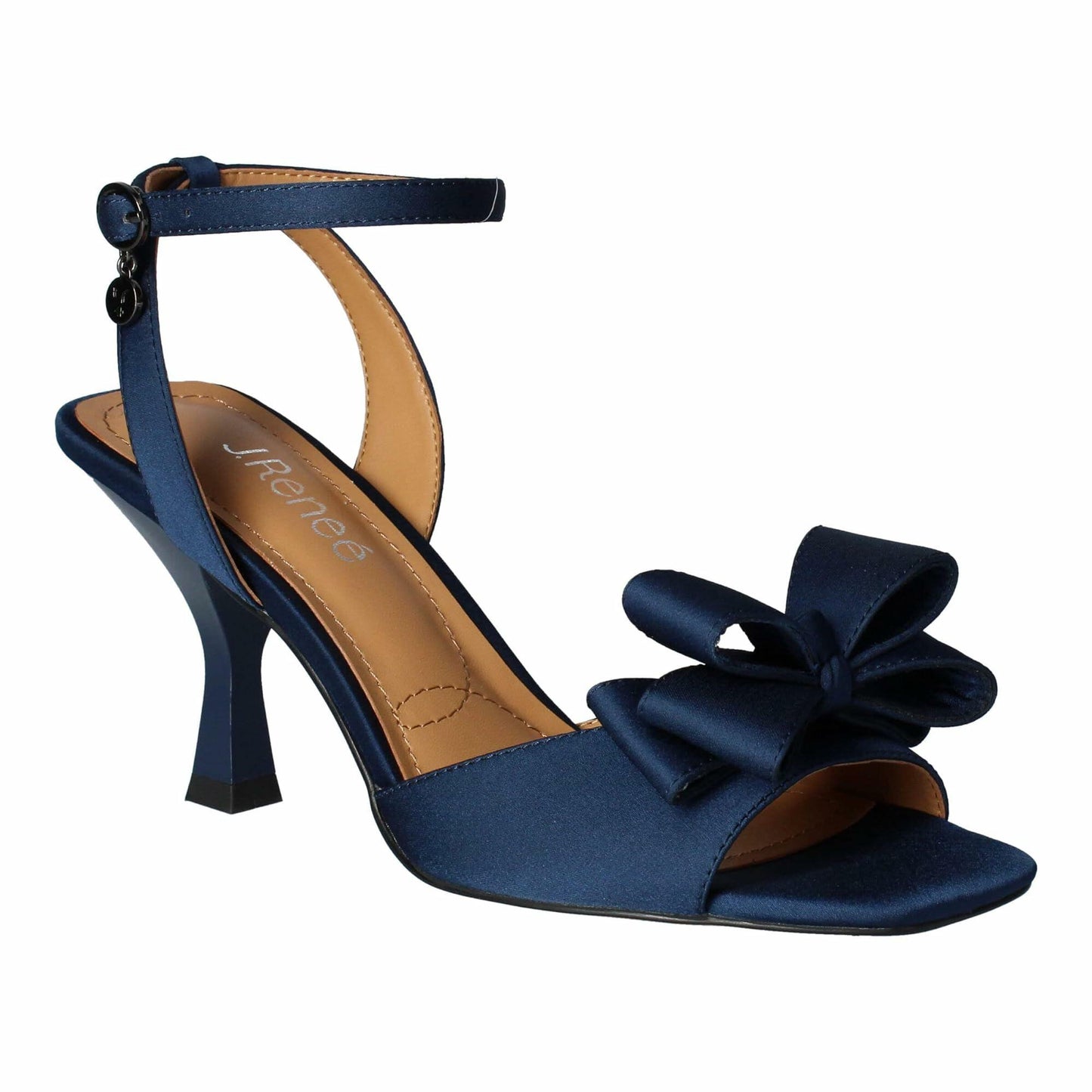 J. Renee Women's Nishia Heeled Sandal, Navy, 8