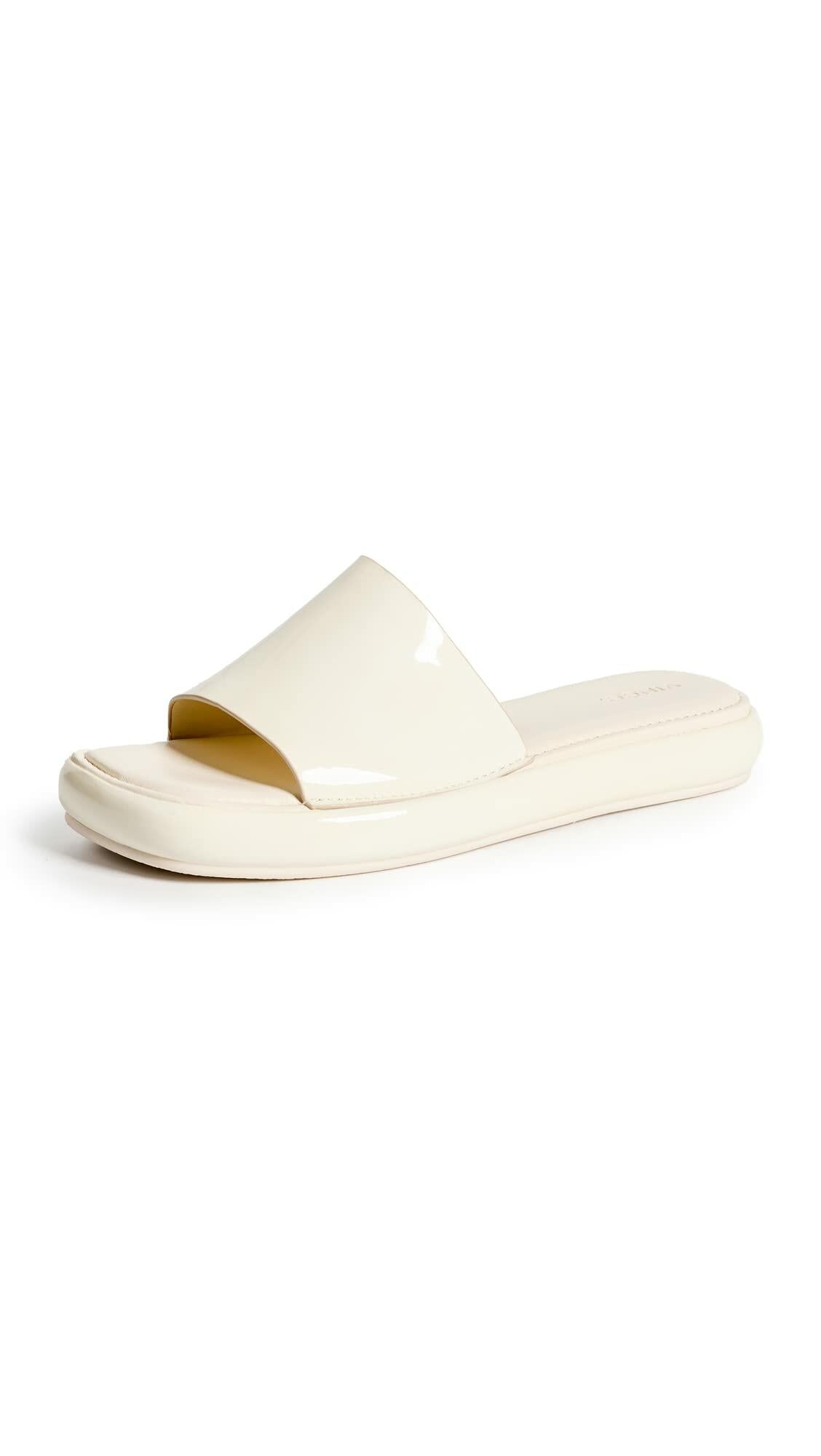 Vince Women's Evie Sandals, Marble Cream, Off White, 8.5 Medium US