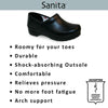 Sanita Margrethe Clog Sandals for Women - Arch Support, Adjustable, APMA-Approved Comfort Sandals - Chestnut, Womens 5.5-6