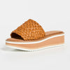 Clergerie Women's Fleurine Platform Slides, Resin, Tan, 8.5