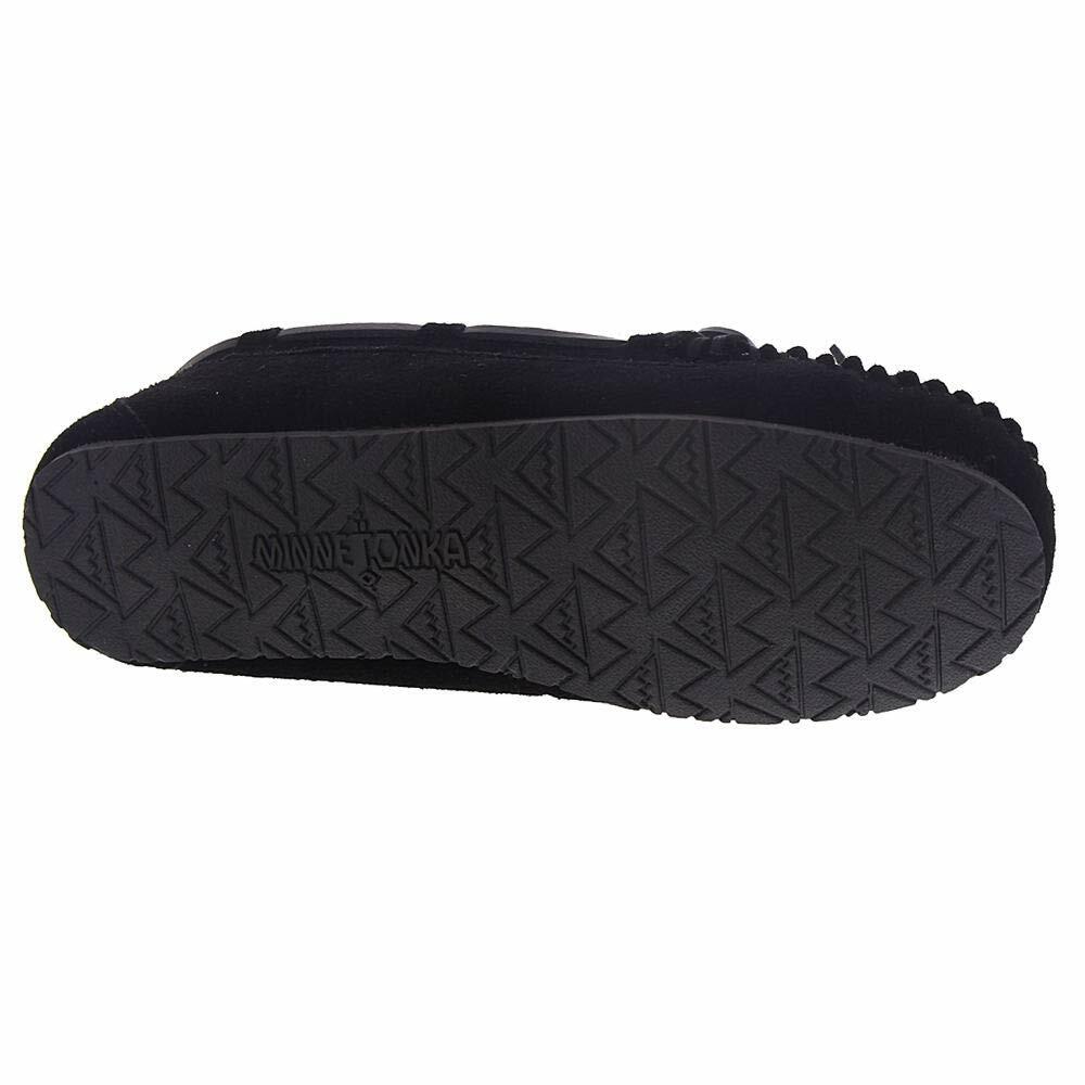Minnetonka Lodge Trapper Womens Slipper 7 E US BlackNatural