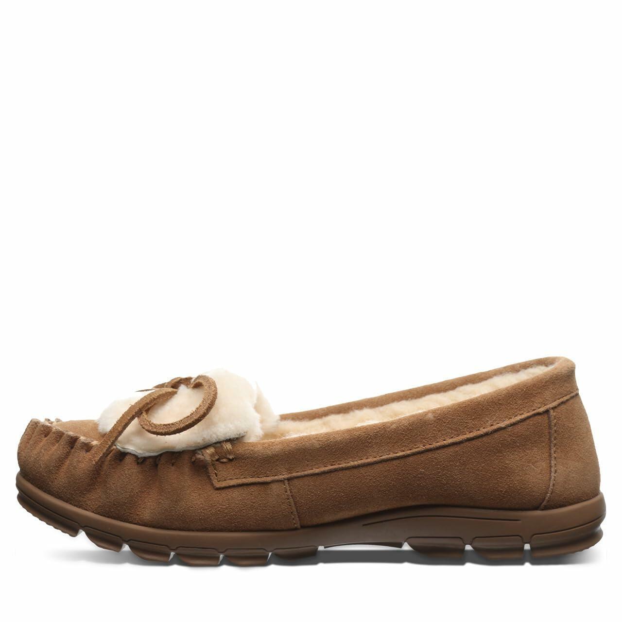 BEARPAW Women's Paris Hickory Slippers Size 8 | Women's Slipper | Women's Shoe | Comfortable Lightweight Slippers