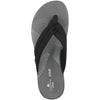 Clarks Women's Flip-Flop, Black Textile, 8