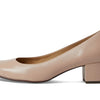 Marc Joseph New York Broad Street Pump Sandals – Leather Construction – Almond Toe – Block Heel Nude Nappa Leather 6 M