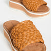 Clergerie Women's Fleurine Platform Slides, Resin, Tan, 8.5