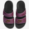 Nike Women's Benassi Duo Ultra Slides (Black/Purple, Numeric_10)