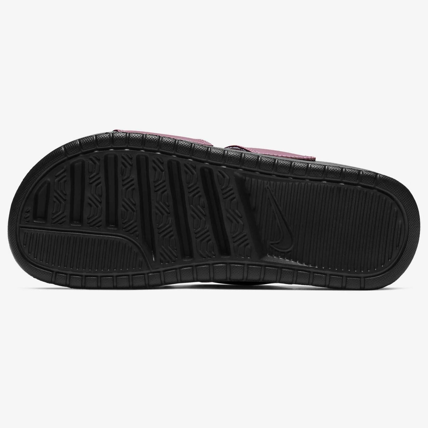 Nike Women's Benassi Duo Ultra Slides (Black/Purple, Numeric_10)