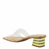 J. Renee Women's Rafaela Clear/Natural/Gold 7 Wide