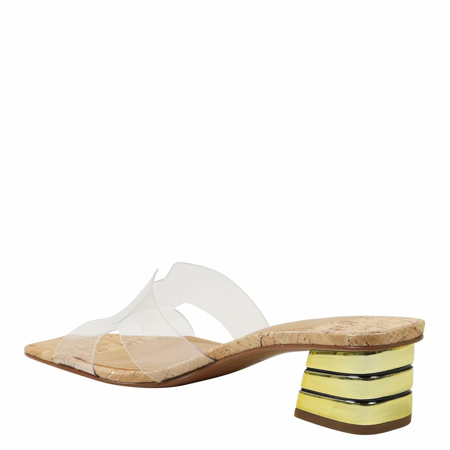 J. Renee Women's Rafaela Clear/Natural/Gold 7 Wide