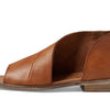 Free People Mont Blanc Sandals for Women - Leather Upper - Side Cutout - Open-Toe Silhouette Tan EU 37.5 (US Women's 7.5) M