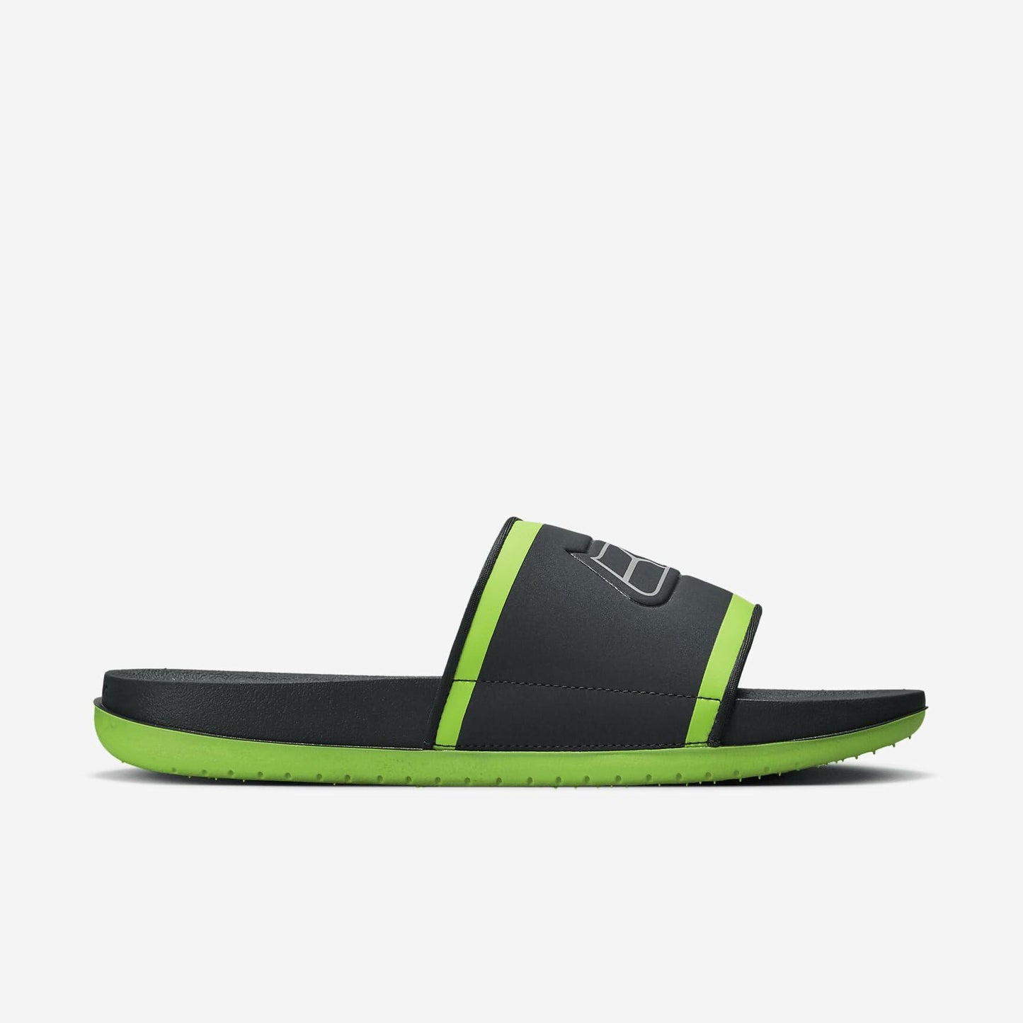 Nike Offcourt (Seattle Seahawks) Slide (DD0545-002, Anthracite/Action Green/Medium Silver) Size 10