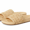 Loeffler Randall Womens Henri Crochet Raffia Band Footbed Sandals Natural 7 Medium