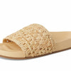 Loeffler Randall Womens Henri Crochet Raffia Band Footbed Sandals Natural 7 Medium