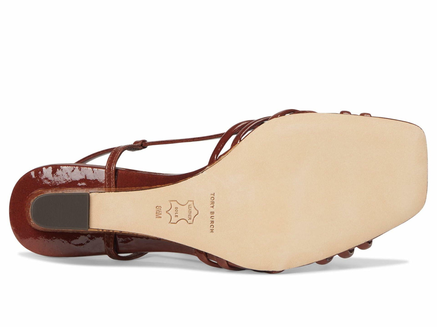 Tory Burch Women's Multi Strap Wedge Sandals 75mm Russet Brown/Russet Brown 9 Medium