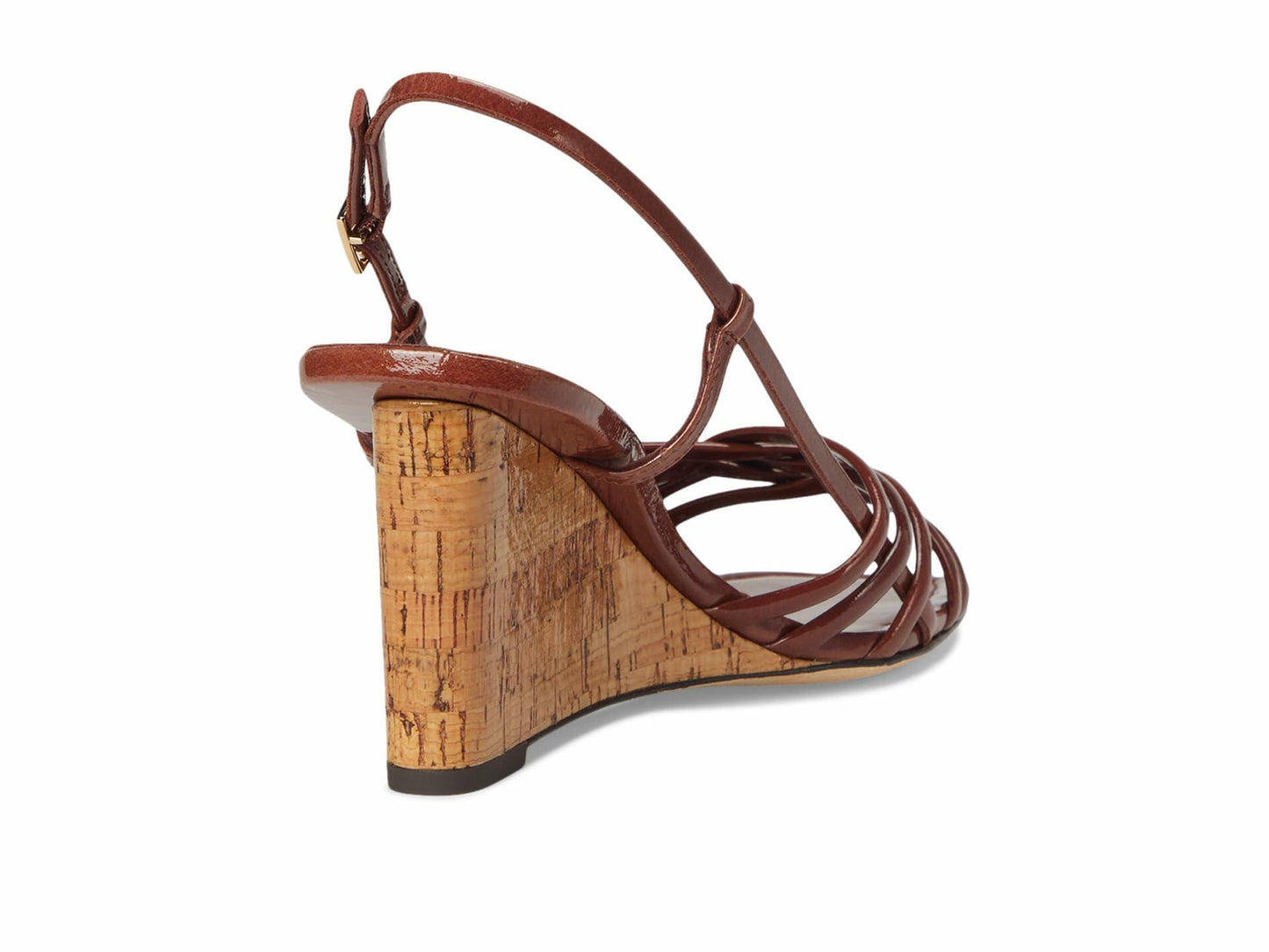 Tory Burch Women's Multi Strap Wedge Sandals 75mm Russet Brown/Russet Brown 9 Medium