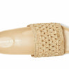 Loeffler Randall Womens Henri Crochet Raffia Band Footbed Sandals Natural 7 Medium
