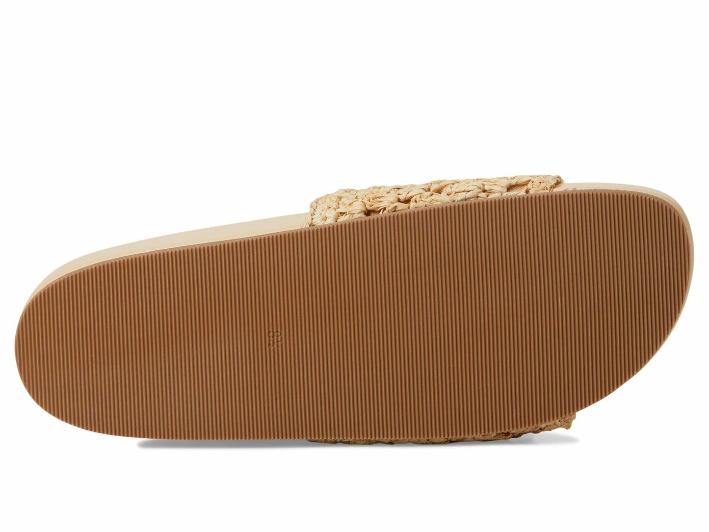 Loeffler Randall Womens Henri Crochet Raffia Band Footbed Sandals Natural 7 Medium