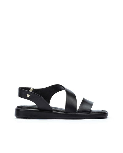 PIKOLINOS Flat Sandals Leather Calella for Woman Black