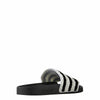 adidas Men Adilette Black core Black Footwear White Size 4.0 US