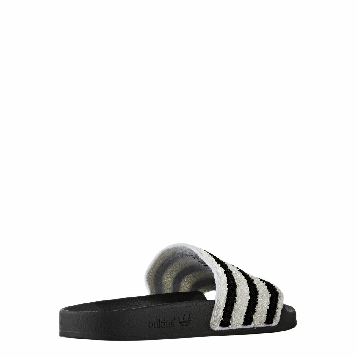 adidas Men Adilette Black core Black Footwear White Size 4.0 US