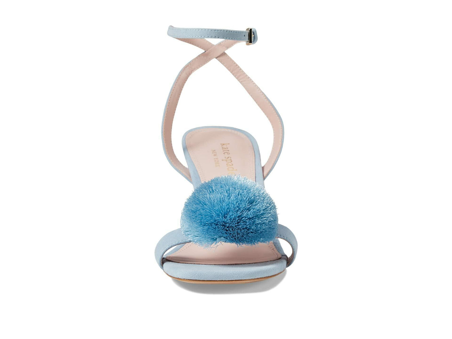 kate spade new york Amour Pom Sandal Celeste Blue 9.5 B (M)