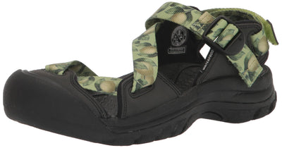 KEEN Women's Zerraport 2 Durable Fashion Sandals, Tarragon/Black, 8 Medium US