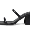 Free People Parker Double Strap Heel Black EU 37.5 (US Women's 7.5) M