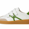 Veronica Beard Womens Reagan Sneakers White/Lemongrass Green Leather 10 Medium