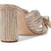 Loeffler Randall Penny Pleated Knot Mules for Women - Textile Lining - Leather Footbed - Leather Outsole Champagne 11 B - Medium